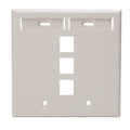 Leviton Number of Gangs: 2 High-Impact Plastic, Light Almond 42080-3TP